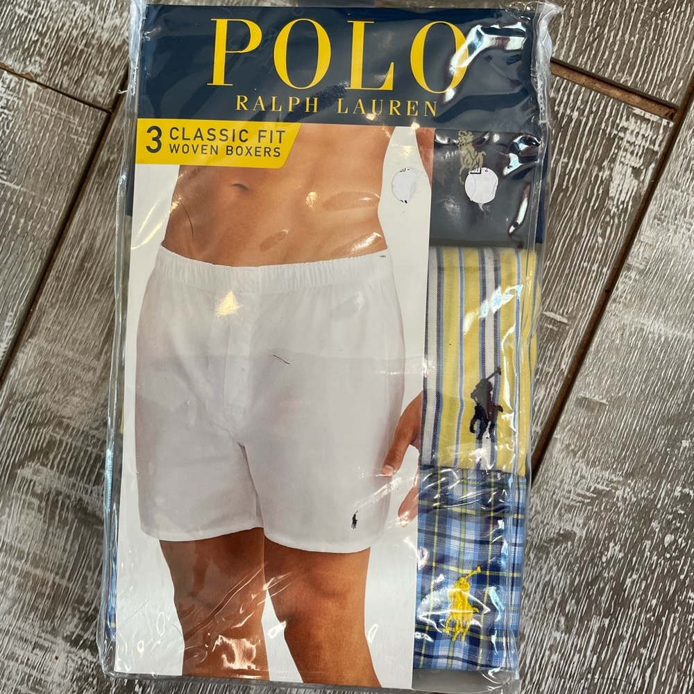 Polo Ralph Lauren Men’s Small 3 pack classic fit woven boxers. Cotton.NWT